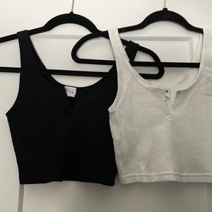 White & black tank